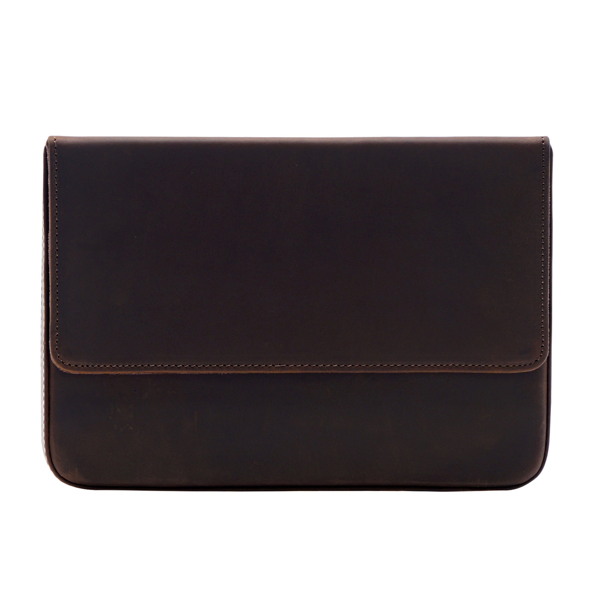 Wholesale 12-pack Handmade Magnetic Drawer-style Crazy Horse Leather Pencil Case